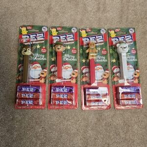 Set Christmas PEZ Candies & Dispensers Unopened Reindeer Polar Gingerbread Elf